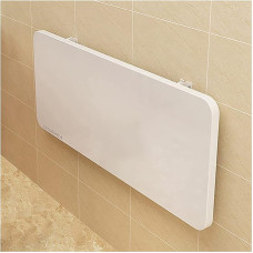 Vietą taupantis sieninis stalas, puikiai tinkantis kompaktiškiems virtuvėms, skalbykloms, namams, barams ir valgomojo zonoms, baltas 80x50 cm