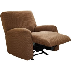 Lounger Slipcover, 4/6/8-Piece Set, Stretch Sofa Cover, Soft, Thick, Washable Furniture Protector for Living Room (Brown, 3 Seats)