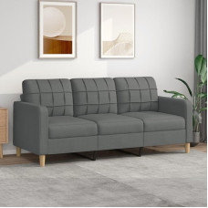 359100 3-vietė sofa Svetainės sofos sėdimoji dalis Tamsiai pilka 180 cm audinys