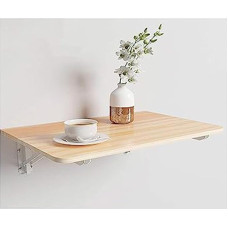 Klapptisch zur Wandmontage, mit Halterungen, platzsparend, klein, zum Aufhängen, für Mehrzweckgebrauch, zusammenklappbar, Werkbank, Computertisch, Frühstücksbartisch, L 50 x B 30 cm