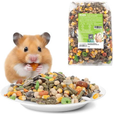 Nobleza - (500 g) subalansuotas maistas žiurkėnams, pagrindinis maistas žiurkėnams su daržovėmis, natūralus maistas graužikams, skirtas jūrų kiaulytėms, su vitaminais ir mineralais
