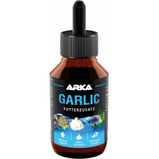 Česnakų pašarų priedas akvariumui 100 ml - skatina maisto įsisavinimą, gyvybingumą ir natūralią apsaugą - tinka granulėms, dribsniams ir šaldytam maistui - tinka gėlavandeniams ir sūriems vandenims - ARKA Česnakai