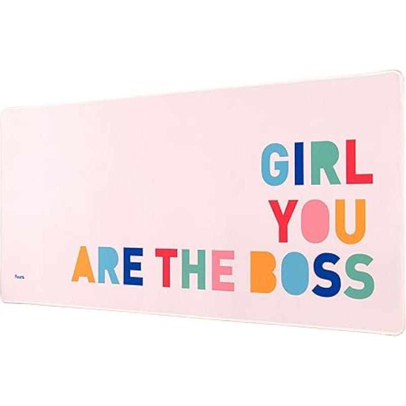 FISURA - XXL pelės kilimėlis. Žaidimams skirtas pelės kilimėlis. Ypač didelis pelės kilimėlis su neslystančiu padu. Kilimėlis stalui 80 x 35 cm. (Girl Boss)