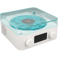 Bewinner Retro Bluetooth Speaker, Vintage Waves Player, Compact Stereo Sound Speaker with Adjustable Light and Time, Portable Vintage Waves Speaker for Relaxing