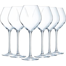 Chef & Sommelier Cheer Up - White Wine Glasses 35cl - Set of 6 - Made of Krysta Crystal Glass - Ideal for White Wine - Shine, Transparency and High Resistance