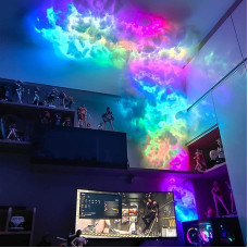 RGB perkūnijos debesų lempa, išmaniosios LED naktinės lempos, labai kietas 