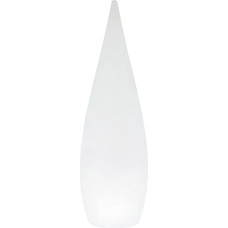 Reality Leuchten Palmas R45101901 LED akumuliatorinis lauko grindų šviestuvas Plastikinis baltas su 4,5 W šviesos diodu, keičiančiu spalvą, su nuotolinio valdymo pulteliu Aukštis 122 cm