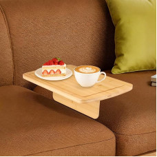 Zusammenklappbares Sofatablett aus Holz, multifunktionales Couch-Arm-Tablett, Massivholz Sofatablett Tisch =Couch-Tablett-Einlage für mittlere, 16,1 