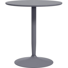 HOMCOM valgomojo stalas 70 x 70 cm Apvalus virtuvės stalas 2 asmenims Valgomojo stalas su plienine koja, neslystančia atrama kojoms, stalas su kolonomis, modernus kavos staliukas virtuvei, valgomajam ir svetainei, pilkos spalvos