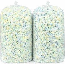 Bean Bag Refill 4.4KG, Shredded Memory Foam Filling, Premium Soft Support for Bean Bag Chairs, Sofa Beds, Pillows and Crafts, Multi-Color Pieces