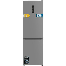 Cecotec No Frost Bolero CoolMarket Combi 335 Grey E Refrigerator, 335 L, Height 195.3 cm and 59.5 cm Width, Inverter Plus Compressor, Low Power Consumption, Glass Shelves, Drawer for