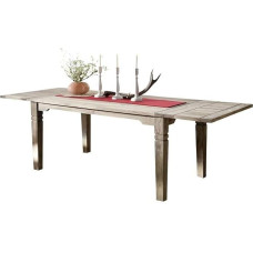 Colonial style solid wood furniture Rosewood Grey 160/240x90 Sheesham Dining Table Oiled Solid Robin # 53