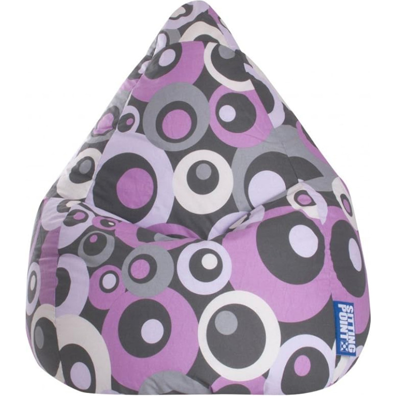 SĖDĖJIMO PUNKTAS Only by Magma Malibu L Bean Bag Approx. 120 Litres Purple (iki maždaug 7 metų)