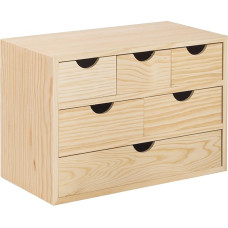 Mini 6C 40 x 20 x (h) 28 cm Chest of Drawers 1 Piece