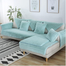 FDJKGFHGFCGDFGDG Full Cover Protective Cover Sofa, Winter Non-Slip Plush Sofa Cover Covers Backrest Modern Simple Couch Covers Sofa Cover for Living Room