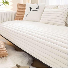 Sofos apsauga Neslystanti sofos danga 1 2 3 4 sėdimųjų vietų aksomo L formos sofos metimo kampas Sofa augintiniai Šunys sofos danga Neslystanti sofos metimas G-90 x 180 cm