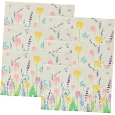 ABOOFAN Pack of 6 Anti-fouling Heat Insulation Pad Place Absorbent Kitchen Mat Mats Insulated Table Mat Placemat Dining Table Mat Spring Place Mats Flax