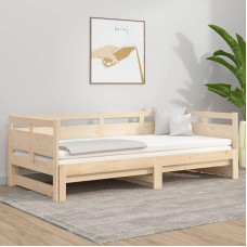 ZEYUAN Išskleidžiama dienos lova, sofa lova, sofa lova, sofa lova, sofa lova, sofa lova, sofa lova, dienos lova, sofa lova, sofa lova, jaunimo lova, pušies masyvas 2 x (90 x 190) cm