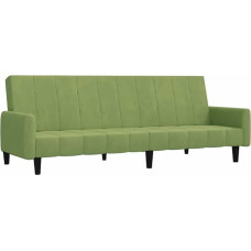 vidaXL Sofa lova 2 sėdimų vietų sofa lova svetainei Namų kino biuras Svečių lova su mediniu rėmu Sofa lova Dienos lova Sofa sofa išskleidžiama Šviesiai žalias aksomas