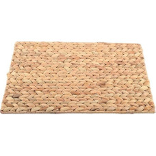 30 x 40 cm stačiakampės austos lėkštės, natūralios lėkštės, šiaudais pintos vandens hiacinto lėkštės, neslystančios rankomis austos lėkštės stalui