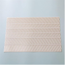 BAtlam Teile/los 45x30 cm Tischset Tischdecke Pad Waschbar Tischset Dining Disc Bowl Pad Coaster (Farbe : Argento) (Argento)