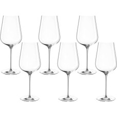 LEONARDO HOME Brunelli 066411 Raudonojo vyno taurių rinkinys iš 6 indaplovėje plaunamų raudonojo vyno taurių Vyno taurės su piešta rankenėle Vyno taurių rinkinys 740 ml