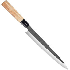 MITSUMOTO SAKARI 28 cm Yanagiba Knife, Japanese Sashimi Knife, Professional Hand-Forged Sushi Knife (Fraxinus Mandshurica Handle and Exquisite Wooden Box)