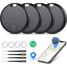 Air Tracker Tags 4er Pack Schlüsselfinder, Air Tracker Tag Kompatibel mit Apple Wo ist? APP (tik iOS), Koffer Tracker für Taschen/Gepäck/Key, Batterielebensdauer EIN Jahr, IP67 wasserdicht (4er Pack)