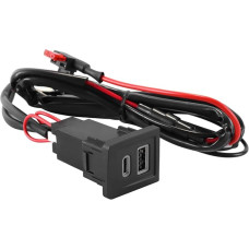Automobilinis telefono greitasis įkroviklis QC3.0 USB prievadas tinka Volkswagen Multivan T5 T6 2003-2015 m.