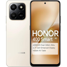 HONOR 400 Smart 4G išmanusis telefonas, 6,77-Zoll 120Hz ekranas, 6350mAh, 108MP Ultra-Klare kamera, AI-Taste, 8GB+256GB, Dual SIM, Android 15 (Desert Gold, 256, GB, GB, GB, 8)