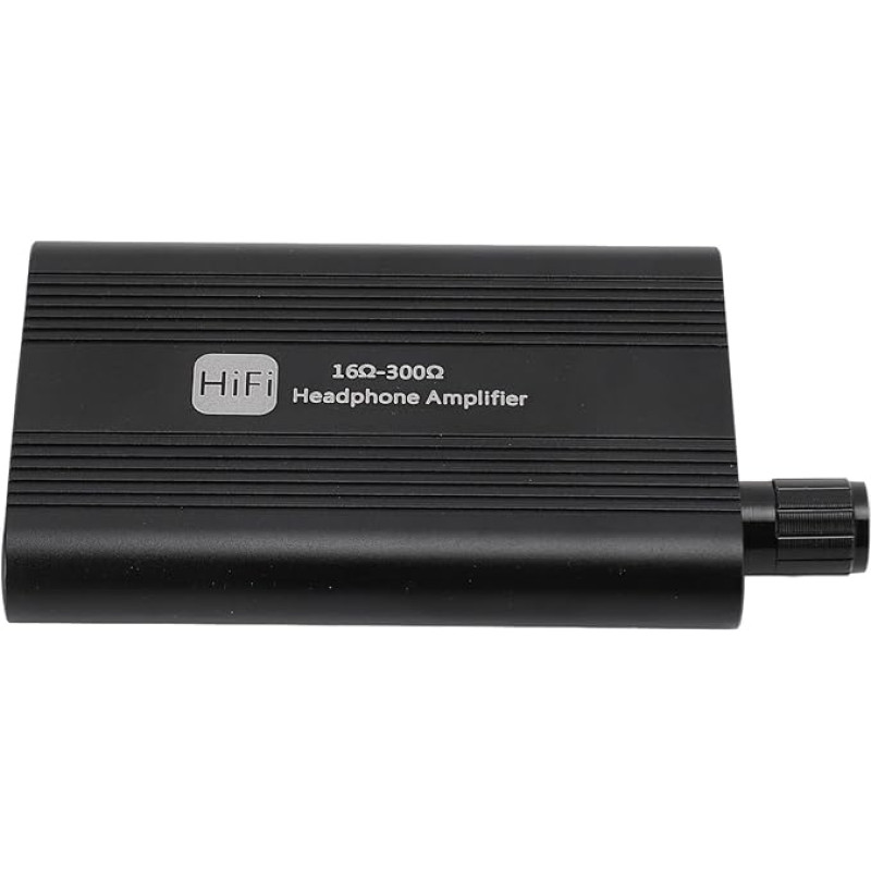 Headphone Amplifier, Portable 2-Level Gain Switch, HiFi Headphone Amplifier, 16 to 300 Ohm, 3.5 mm AUX Input, Headphone Amplifier, Compatible with
