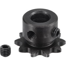 B tipo ritininė žvaigždutė - [10 dantų x 8 mm ID] Anglinis plienas su 2 vnt. sraigtinių grandinių žvaigždutėmis frezavimo ir gręžimo staklėms ISO 04C Naudojimas | 1/4 colio žingsnio #25 grandinė
