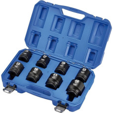 Draper Hi-TORQ Metrisches Schlag-Steckschlüssel-Set, 3/4 Zoll (1,9 cm), Dr. - 20206-kant, CR-MO Stahl, 8-teilig