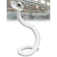 Verstellbarer Absaugarm für Schweiß- und Lötprozesse, 360° drehbar, schwarz und milchig-weiß, erhältlich in verschiedenen Größen (milchig-weiß, 5 cm - 160 cm / 62,99 Zoll).