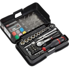 Facom Socket Spanner Set 1/4 Inch RL.161, 31 Pieces RL.161-5P6