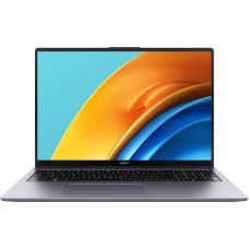 HUAWEI MateBook D16 | 16 colių FullView ekranas | Intel Core i5-12450H | 16 GB RAM | 512 GB SSD | Windows 11 | QWERTZ | Plonas metalinis korpusas | Pirštų atspaudų jutiklis | Numpad | TÜV Rheinland Low Blue Light