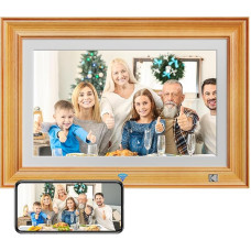 KODAK 14,1 colio WLAN skaitmeninis nuotraukų rėmelis, 1920 x 1080 Full HD IPS jutiklinis ekranas, išmanusis nuotraukų rėmelis su programėle, 32 GB atmintis, automatinis pasukimas, dalijimasis nuotraukomis, muzika, vaizdo įrašais