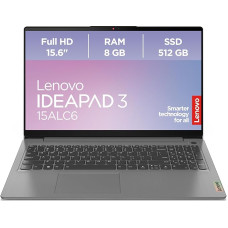 Lenovo IdeaPad 3 nešiojamasis kompiuteris | 15,6 colių Full HD ekranas | AMD Ryzen 5 5500U | 16 GB RAM | 512 GB SSD | AMD Radeon grafika | Win11 Home | QWERTZ | Pilka
