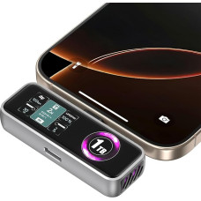 ZIKE Z791C Magnetinis nešiojamasis 1 TB SSD diskas, išorinis SSD diskas su integruotu ventiliatoriumi, 4K 120 kadrų per sekundę 