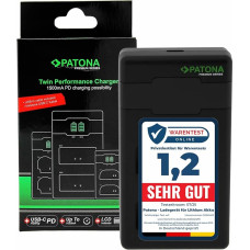 PATONA NP-FZ100 FZ100 akumuliatoriaus įkroviklis PD Performance (1500 mA), LCD USB-C QC 3.0 ir PD 3.0 palaikymas, greitojo įkrovimo funkcija iš 20 W maitinimo šaltinio, suderinamas su 