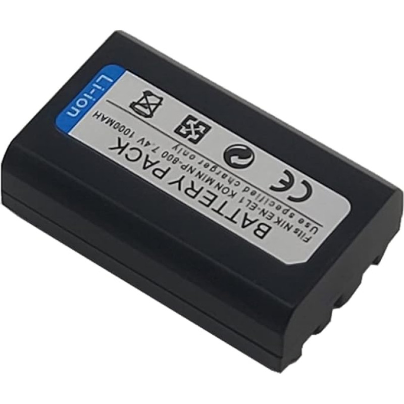 2 x naujas BTBAI? 1,3a baterija Nikon EN-EL1 ENEL1 E880 CoolPix 775 880 885 995 4300 4500 4800 5000 5400 5700 8700 skaitmeniniam fotoaparatui