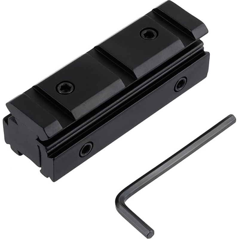 Taktinis Airsoft šautuvo optinis taikiklis nuo 11 mm iki 20 mm Šautuvo optinio taikiklio tvirtinimas 20 mm Picatinny/Weaver bėgių tvirtinimui Aliuminio lydinys
