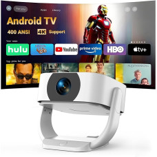 [Built-in Apps] Projector, Native 1080P, WiFi Buetooth Projector for Home Cinema / Outdoor, Compatible with Laptop/Smartphone