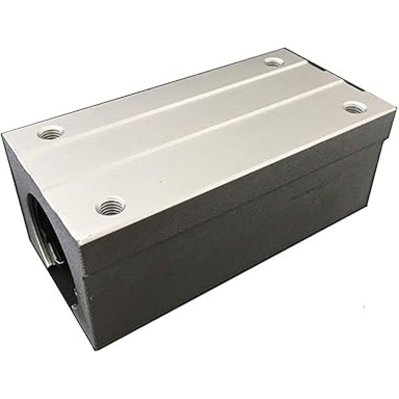 Gleitblock mit Kugellager, Linearbewegung, aus Aluminium, SBR16LUU SBR20LUU SBR25LUU SBR30LUU SBR40L, kompatibel mit SBR-Linearführungsschiene SBR(1 Stück, SBR50LUU)
