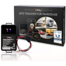 PAJ GPS Tracker Vehicle Finder 4G 1.0 - Direct Connection to 9-75V Vehicle Battery - GPS Tracker Car - Fixed Connection Locator for Vehicles - Fleet Management for Fleet - GPS Tracker Car