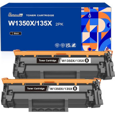 135X Tonerkartuschen, Ersatz für HP 135X W1350X 135A W1350A Tonerkartuschen, kompatibel mit HP LaserJet MFP m234dw LaserJet MFP m234sdw LaserJet MFP m234sdw LaserJet MFP m234sdwe Druckern (2 schwarz)