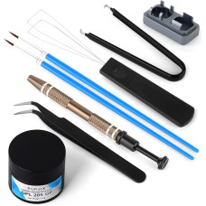 Tepimo rinkinys GPL 205G0 0,53oz/15g mechaninės klaviatūros tepalo, MX Kailh Gateron jungiklio jungiklio atidarytuvas, klaviatūros įrankiai su klavišų dangtelio ištraukikliu
