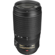 Nikon 70-300 mm f-4, 5,6G automatinio fokusavimo priartinimo objektyvas, skirtas Nikon DSLR fotoaparatams (restauruotas)