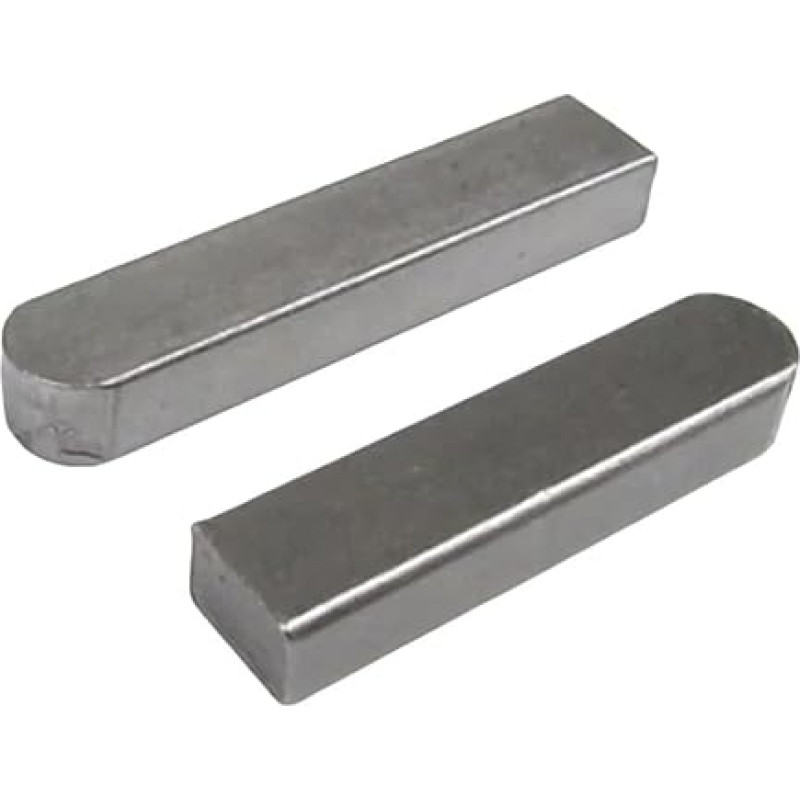 Breite 4 mm, flache Keilnutstifte Typ C, Passfedern for Getriebewellen, Edelstahl, 4 mm Dicke, 10 Stück(25mm)