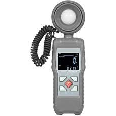 Digitales Beleuchtungsmessgerät, Handlichtmessgerät, Temperaturmessung 200000 Lux, Luxmeter mit um 360° drehbarem lichtempfindlichen Kopf